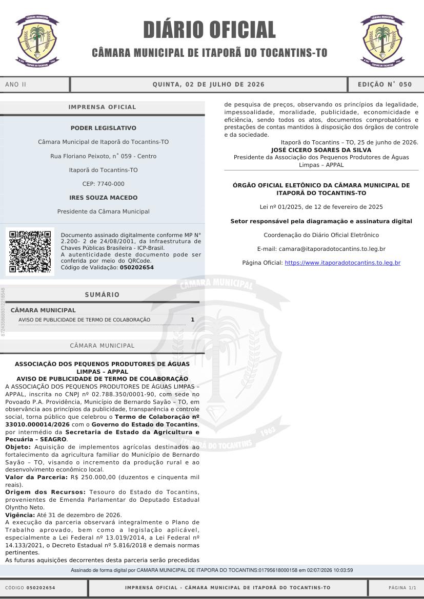 Capa da edição